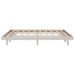ZUN Modern Design Queen Floating Platform Bed Frame for White Washed Color W697123294