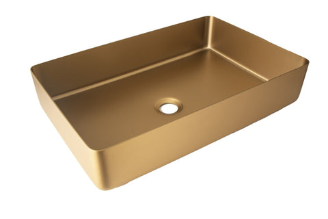 ZUN 20.66''x13.62'' Stainless Steel Rectangular Vessel Bathroom Sink W997114986