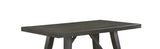 ZUN 1pc Transitional Farmhouse Charm Counter Height Rectangular Dining Table Dark Finishen Solid B011138350