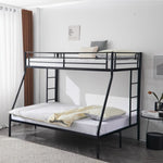 ZUN Twin Over Full Bunk Bed with Trundle, Triple Bunk Beds for Kids Teens Adults, Metal Bunk Bed with 44618524