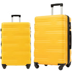 ZUN Luggage Sets of 2 Piece Carry on Suitcase Airline Approved,Hard Case Expandable Spinner Wheels PP303954AAL