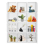 ZUN Cube Storage 12-Cube Book Shelf Storage Shelves Closet Organizer Shelf Cubes Organizer Bookcase 02284857