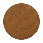 ZUN TOPMAX Mid-Century Solid Wood Round Dining Table for Small Places, Walnut Table WF296298AAD