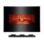 ZUN SF301-26A 26 inch 1400w Wall-mounted Fireplace Fake Wood / Single Color / Heating Wire / 71406138