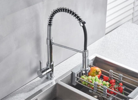 ZUN Single Handle Pull Down Sprayer Kitchen Sink Faucet W153367664