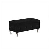 ZUN Storage Bench, Flip Top Entryway Bench Seat with Safety Hinge, Storage Chest with Padded Seat, Bed W1359105921