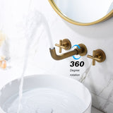 ZUN Bathroom Faucet Wall Mounted Bathroom Sink Faucet TH8008FG