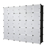 ZUN 30 Cube Organizer Stackable Plastic Cube Storage Shelves Design Multifunctional Modular Closet 06690398