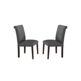 ZUN Blue Grey Fabric Dining Chairs, Set of 2 SR011543