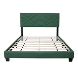 ZUN GREEN QUEEN SIZE BED FRAME WITH ADJUSTABLE HEADBOARD SUPER AFFORDABLE NO BOX SPING REQUIRE W1867P143805