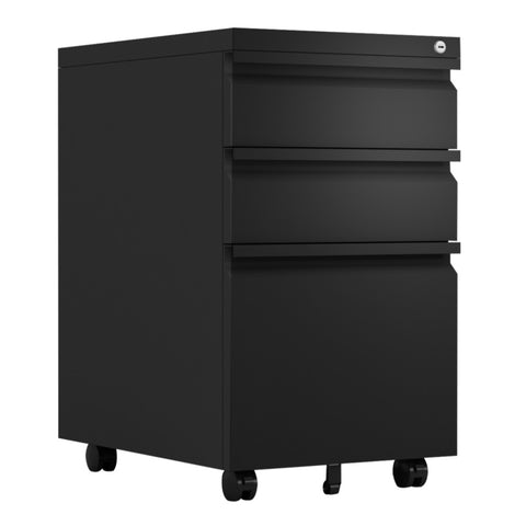 ZUN Metal mobile 3 Drawer File Cabinet for Legal or Letter Files,Used for Office and Home W1505110237