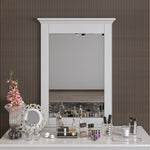 ZUN Modern Country Inspired, Wooden Mirror Frame, Vanity Mirror, Makeup & Dressing Mirror, Timeless W1596102403