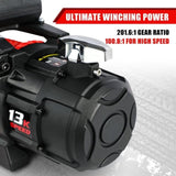 ZUN X-BULL 13000 LBS 12V Electric Winch XRS Speed with Wireless Remote and Synthetic Rope for UTVs/SUVs W121851252