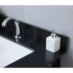 ZUN Montary 31inch sintered stone bathroom vanity top black gold color with undermount ceramic sink and W509128642