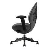 ZUN Techni Mobili Deco LUX Executive Office Chair, Black RTA-1819C-BK