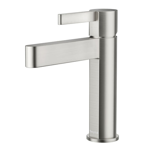 ZUN Single Handle Single Hole Bathroom Faucet in Brushed Nickel W1626130676