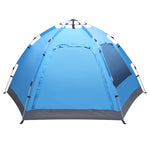 ZUN 3-4 Person Automatic Family Tent Instant Pop Up Waterproof for Camping Hiking Travel Outdoor 19097728