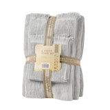ZUN Cotton Dobby Slub 6 Piece Towel Set B03596682