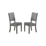 ZUN Set of 2 Upholstered Fabric Dining Chairs, Grey SR011773