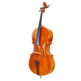ZUN 4/4 Wood Cello Bag Bow Rosin Bridge Natural 50824597