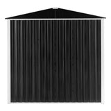 ZUN 6 x 4 FT Storage Shed, Metal Garden Storage House with Double Sliding Doors for Backyard 82849756