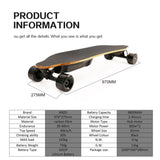 ZUN 600W*2 dual hub motors electric longboard 36V 9600mah battery electronic electric skateboard W34842892
