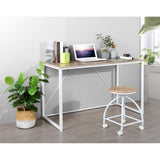 ZUN 47.2 inch Computer Desk Modern Writing Desk, Simple Study Table, Industrial Office Desk, Sturdy W1314P149269