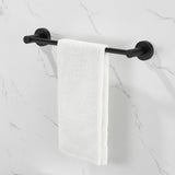 ZUN Bathroom Hardware Set, Thicken Space Aluminum 6 PCS Towel bar Set- Matte Black 24 Inches Wall 07835652