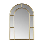ZUN Gold Arched Wall Mirror B035129262