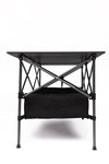 ZUN 1-piece Folding Outdoor Table with Carrying Bag,Lightweight Aluminum Roll-up Rectangular Table for W24172214