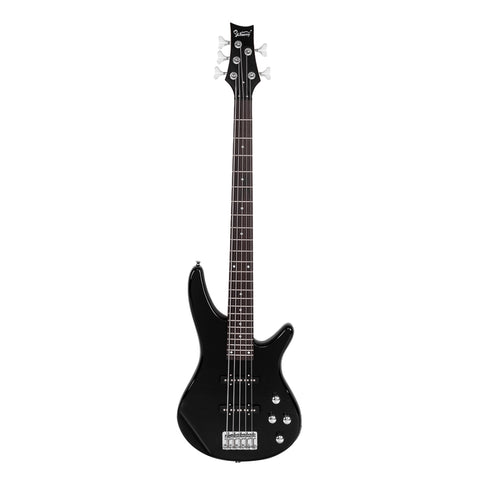 ZUN GIB Electric 5 String Bass Guitar Full Size Bag Strap Pick Connector 12835619