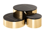 ZUN Modern Style 3PC CT805-3 Coffee Table Set in Gold B009127704