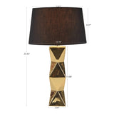 ZUN Geometric Ceramic Table Lamp B03596581