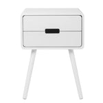ZUN Wood Nightstand End Side Table with Drawer & Solid Wood Legs for Living Room, Bedroom 41465956