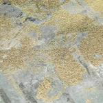 ZUN Gold Foil Abstract 3-piece Canvas Wall Art Set B03598816