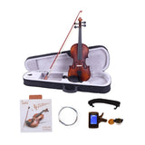 ZUN GV200 4/4 Classic Solid Wood Violin Case Bow Violin Strings Rosin 12533294