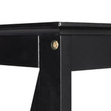 ZUN Side Cross Porch Table Black 07914000