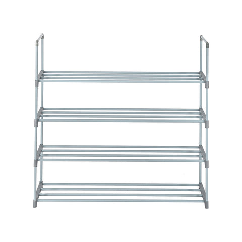 ZUN 4 Tiers Shoe Rack Shoe Tower Shelf Storage Organizer For Bedroom, Entryway, Hallway, and Closet Gray 18934280