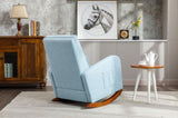 ZUN High Back Rocking Chair Nursery Chair .Comfortable Rocker Fabric Padded Seat .Modern High Back W153982359