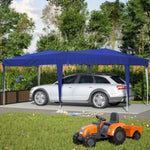 ZUN 10'x20' EZ Pop Up Canopy Outdoor Portable Party Folding Tent with 6 Removable Sidewalls Carry Bag W1212136045