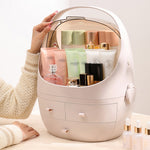 ZUN Joybos® Pink Waterproof Dust Proof Cosmetic Storage Box 79543576