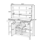 ZUN TOPMAX 66" Large Outdoor Farmhouse Wooden Potting Bench Table, Garden Workstation with 2 Drawers, WF300211AAK