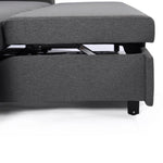 ZUN 3 in 1 Convertible Sleeper Sofa Bed, Modern Fabricseat Futon Sofa Couch w/Pullout Bed, Small W141765014
