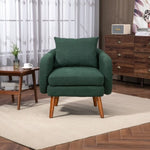 ZUN COOLMORE Wood Frame Armchair, Modern Accent Chair Lounge Chair for Living Room W395132101