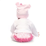 ZUN 22" Cute Simulation Baby Infant Toy Pink 70701416