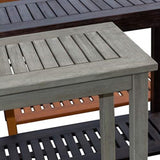 ZUN Eucalyptus Console Table, Driftwood Gray B04660598