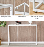 ZUN Console Tables forway, Sofa Tables,way Table for Living Room, Gold Entrance Table, MDF 90718716