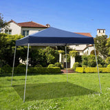 ZUN 2.4 x 2.4m Portable Home Use Waterproof Folding Tent Blue 15855480