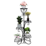 ZUN Indoor Outdoor 5-Tier Shelves Patio Plant Holder Outdoor Displaying Plants Flowers 51317415