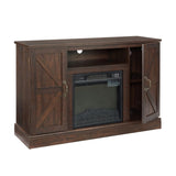 ZUN Farmhouse Classic Media TV Stand Antique Entertainment Console for TV up to 50" with 18" Electric W1758107714